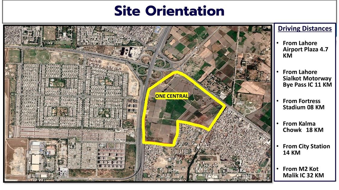 One Central DHA — Plots photo 6, Near Askari 10, Abdullah Gul Interchange, Ring Road — Abdul's Venture, DHA Lahore